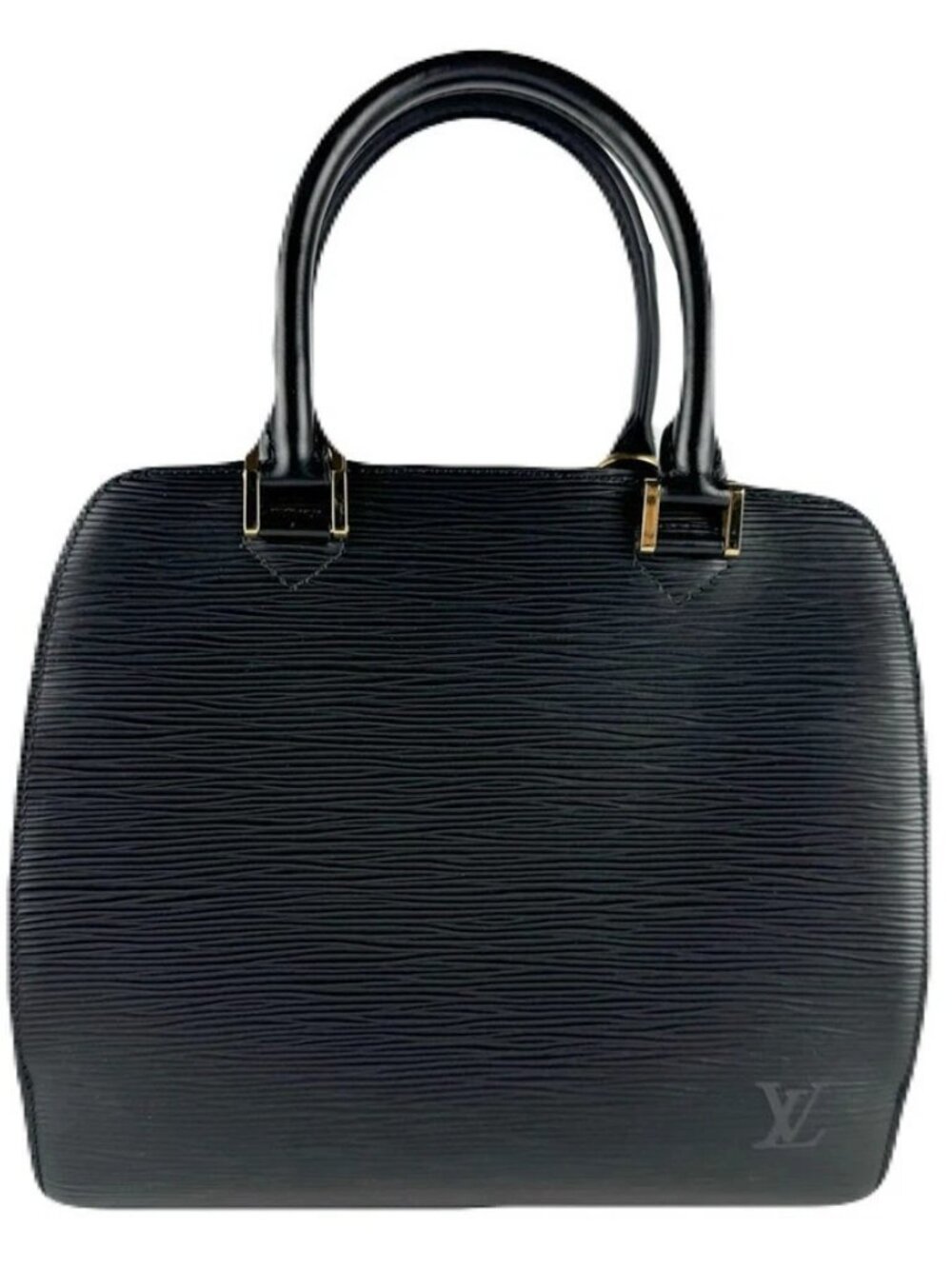 LOUIS VUITTON Epi Ponneuf Handbag Black Epi Leather
